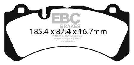 DP4071R - Sada brzdových destiček Série YELLOWSTUFF EBC Brakes