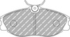 Přední brzdová destička Ferodo Racing DS2500 FCP1063H BMW 3 Convertible E93 CITROEN XSARA N1 Break N2 N0 Xsara Picasso N68 ZX PEUGEOT 306 7D N3 N5 Hatchback 7A 7C 406 406 8B 8E/F 8C 607 607 9D 9U,