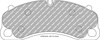 Přední brzdová destička Ferodo Racing DS1.11 FCP4664W PORSCHE 718 BOXSTER 982 Cayman CAYMAN 911 991 991.2 992 Convertible 981 