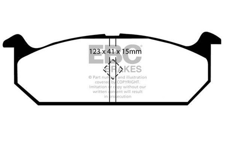 DP613 - Sada brzdových destiček Série ULTIMAX2 EBC Brakes