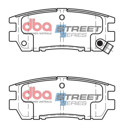 Zadní brzdové destičky DBA Brake Pads Street Series Ceramic - DB1231SS MITSUBISHI Aust NZ Delica L 400 Pajero Shogun Spacegear