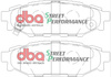 Zadní brzdové destičky DBA Brake Pads Street Performance Hawk HB557x.545 - DB1803SP SUBARU BRZ Forester Impreza Legacy BL5 BLD BP5 BPD BRD Outback XV TOYOTA GT86