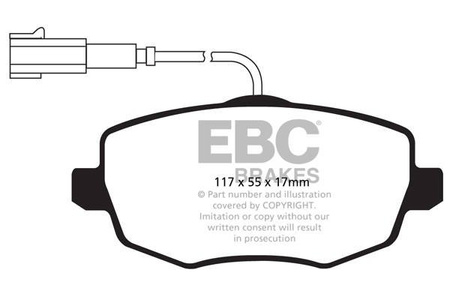 DPX2044 - Sada brzdových destiček Série ULTIMAX2 EBC Brakes