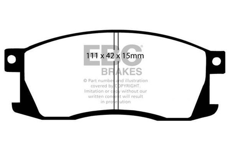 DP344 - Sada brzdových destiček Série ULTIMAX2 EBC Brakes