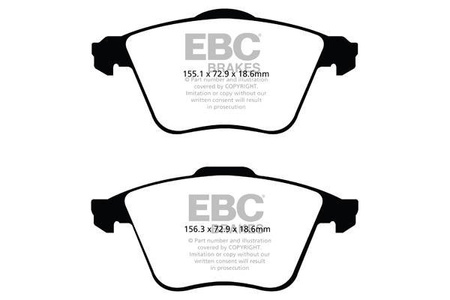 DP1574 - Sada brzdových destiček Série ULTIMAX2 EBC Brakes