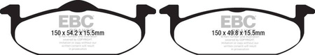 DPX2220 - Sada brzdových destiček Série ULTIMAX2 EBC Brakes
