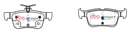 Zadní brzdové destičky DBA Brake Pads Street Series Ceramic - DB2406SS FORD Mondeo Estate Mk5 Hatchback Saloon