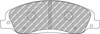 Přední brzdová destička Ferodo Racing DS2500 FRP3129H FORD Mustang,
