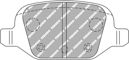 Zadní brzdová destička Ferodo Racing DS2500 FCP1324H ABARTH 500 / 595 695 312 500C 595C 695C FIAT 500 PANDA 169 Panda 169 PUNTO 188 LANCIA Dedra Dedra