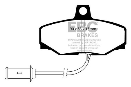 DP3757C - Sada brzdových destiček Série REDSTUFF EBC Brakes