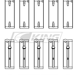 Obal hlavního ložiska King NISSAN SR20DE - MB5243XP0.25