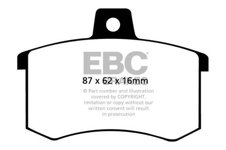 DP3370C - Sada brzdových destiček Série REDSTUFF EBC Brakes