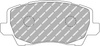 Přední brzdová destička Ferodo Racing DS2500 FCP5037H KIA Picanto JA