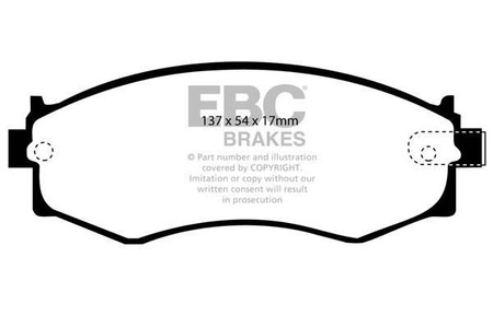 DP3792C - Sada brzdových destiček Série REDSTUFF EBC Brakes