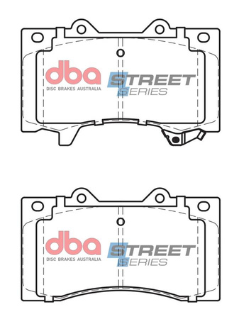 Přední brzdové destičky DBA Brake Pads Street Series Semi-metallic - DB2242SS NISSAN Patrol Y62
