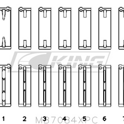 Obal hlavního ložiska King TOYOTA 2JZGE, 2JZGTE, 24V 3.0L - MB7084XPC.026