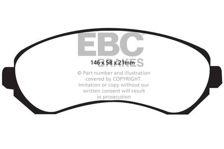 DP1628 - Sada brzdových destiček Série ULTIMAX2 EBC Brakes