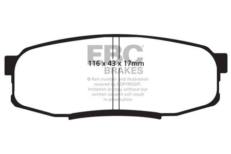 DP41816R - Sada brzdových destiček Série YELLOWSTUFF EBC Brakes