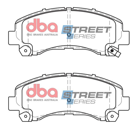 Přední brzdové destičky DBA Brake Pads Street Series Ceramic - DB1841SS ISUZU D-MAX Rodeo