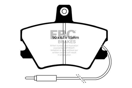 DP668 - Sada brzdových destiček Série ULTIMAX2 EBC Brakes