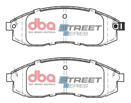 Přední brzdové destičky DBA Brake Pads Street Series Ceramic - DB1308SS MITSUBISHI L 200 96-06