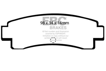 DP682 - Sada brzdových destiček Série ULTIMAX2 EBC Brakes