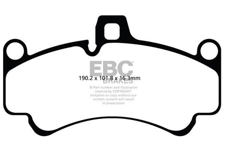DP81516RPX - Sada závodních brzdových destiček Série RP-X Racing EBC Brakes