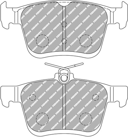 Zadní brzdová destička Ferodo Racing DS2500 FCP4434H AUDI A3 Q2,TT FV3 Roadster FV9 SEAT ATECA KH7 LEON 5F1 SC 5F5 ST 5F8 VOLKSWAGEN GOLF ALLTRACK BA5 SPORTSVAN SPORTSVAN AM1 VII 5G1 BQ1 BE1 BE2 Variant BA5 BV5 TOURAN 
