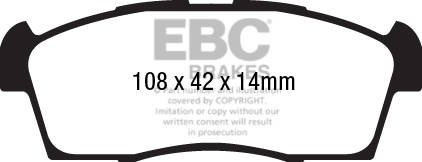 DPX2184 - Sada brzdových destiček Série ULTIMAX2 EBC Brakes
