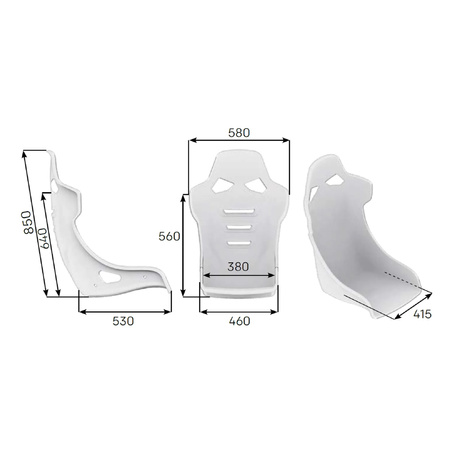 Autosedačka OMP RT z laminátu FIA