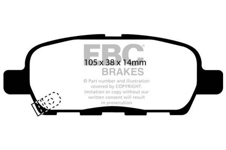 DP81666RPX - Sada závodních brzdových destiček Série RP-X Racing EBC Brakes