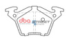 Zadní brzdové destičky DBA Brake Pads Street Series Semi-metallic - DB1987SS MERCEDES-BENZ V-Class V200 V220 TD V230 V280 Vito