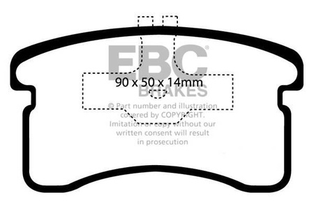 DP1016 - Sada brzdových destiček Série ULTIMAX2 EBC Brakes