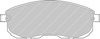 Přední brzdová destička Ferodo Racing DS2500 FCP691H INFINITI G20 NISSAN 200SX S13 Maxima,