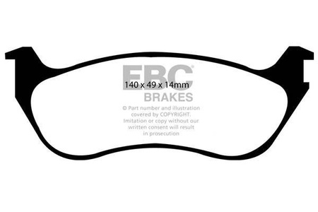 DP1631 - Sada brzdových destiček Série ULTIMAX2 EBC Brakes