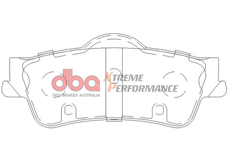 Zadní brzdové destičky DBA Brake Pads Xtreme Performance Hawk HB607x.616 - DB1766XP BITTER Vero CHEVROLET M.East S.Africa HOLDEN Aust NZ HSV