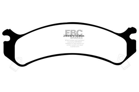 DP41305R - Sada brzdových destiček Série YELLOWSTUFF EBC Brakes