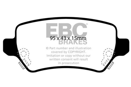 DP1447 - Sada brzdových destiček Série ULTIMAX2 EBC Brakes