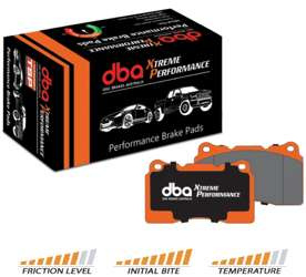 Zadní brzdové destičky DBA Brake Pads Xtreme Performance Hawk HB673x.602 - DB1238XP MITSUBISHI Aust NZ Chariot Galant Legnum Sigma Space Wagon