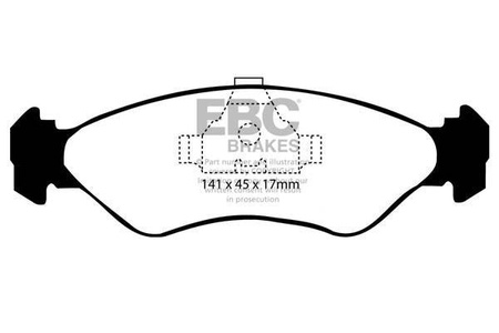 DP769 - Sada brzdových destiček Série ULTIMAX2 EBC Brakes