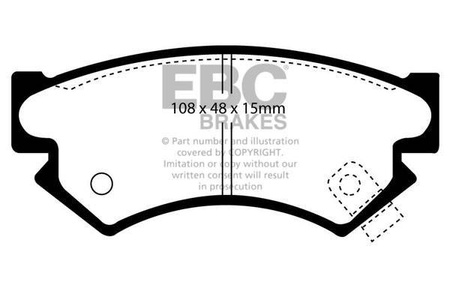 DP822 - Sada brzdových destiček Série ULTIMAX2 EBC Brakes