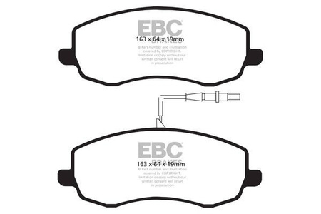 DPX2062 - Sada brzdových destiček Série ULTIMAX2 EBC Brakes