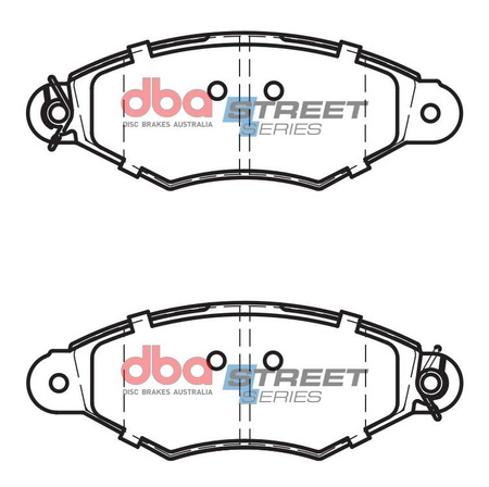 Přední brzdové destičky DBA Brake Pads Street Series Ceramic - DB2026SS NISSAN Kubistar RENAULT Kangoo