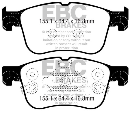 DPX2372 - Sada brzdových destiček Série ULTIMAX2 EBC Brakes