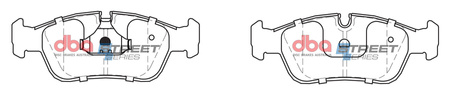 Přední brzdové destičky DBA Brake Pads Street Series Ceramic - DB1224SS BMW 3 Series E36 316 318 320 323 325 328 E46 Z3 WIESMANN MF 25 28