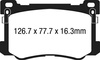 DP33048C - Sada brzdových destiček Série REDSTUFF EBC Brakes