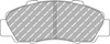 Přední brzdová destička Ferodo Racing DS3000 FCP905R ACURA CL 6 cylinder Legend Vigor HONDA Accord Accord Aerodeck Coupe ACCORD V CC CD CE CF Civic Civic Fastback CR-V HR-V Integra DC2 DC5 NSX Prelude Shuttle ROVER 618 620 623