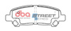 Zadní brzdové destičky DBA Brake Pads Street Series Ceramic - DB2005SS TOYOTA Highlander