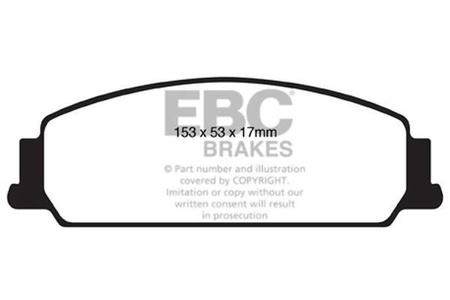 DP31833C - Sada brzdových destiček Série REDSTUFF EBC Brakes