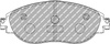 Přední brzdová destička Ferodo Racing DSUNO FCP4425Z AUDI A3 CUPRA FORMENTOR KM7 SEAT ALHAMBRA Leon SKODA Octavia SUPERB VOLKSWAGEN ARTEON CC 358 GOLF ALLTRACK VIII PASSAT SHARAN TIGUAN,